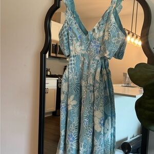 Abercrombie & Fitch Light Blue Floral Mini Dress